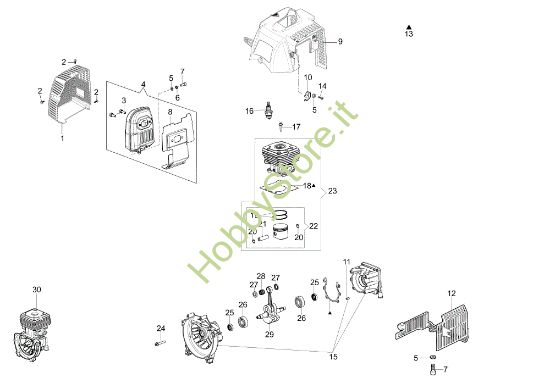 Picture of Motore SPARTA 441 T 50Y Decespugliatore