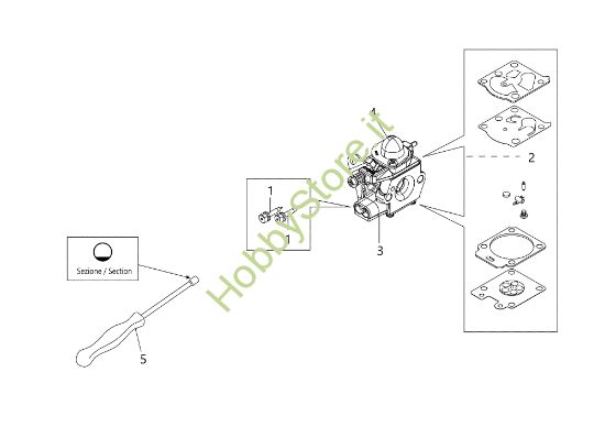 Picture of Carburatore WT-1099 SPARTA 441 S 50Y Decespugliatore