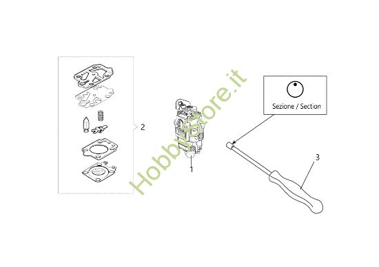 Picture of Carburatore BCH 50 BP (SEMAK) Decespugliatore