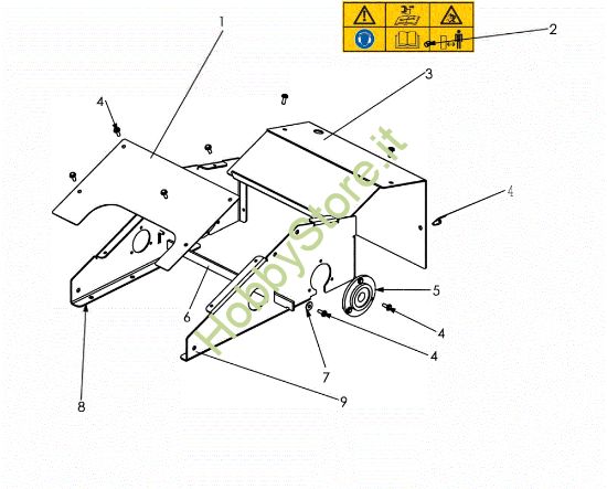 Picture of CHASSIS ARRIERE DEM 487 Sfalciatutto