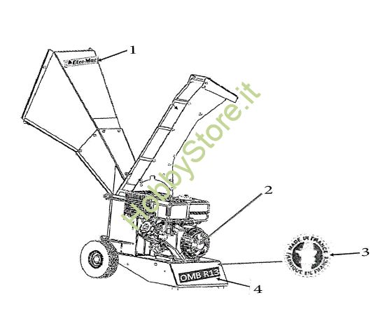 Picture of Autocollant OMB R13 Biotrituratore
