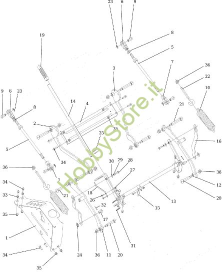 Picture of Regolazione piatto di taglio CHEYENNE 26 (KAWASAKI) Cat. 2022 Trattorino