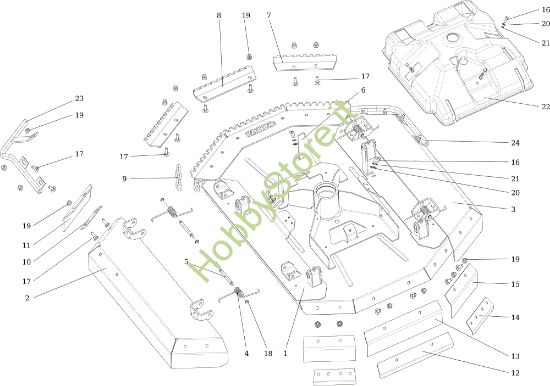 Picture of Piatto di taglio (1/2) APACHE 92 4x4 EVO Cat.2022 Trattorino