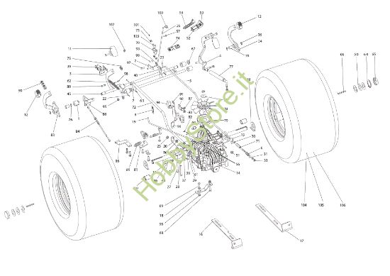 Picture of Trasmissione OM 106/24 KH (K2400AVD V-Twin) 4X4 Cat. 2022 Trattorino