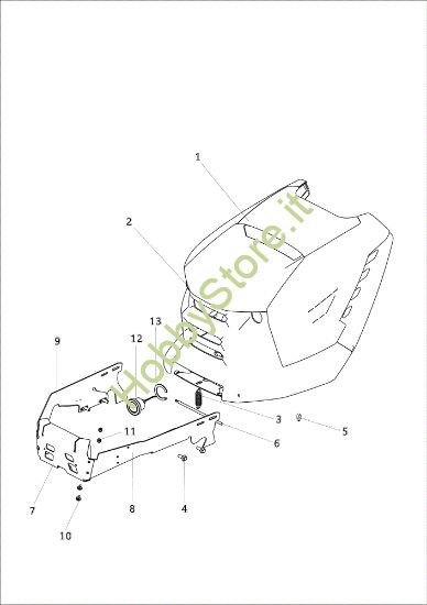Picture of Cofano (2/2) OM 106/16 KH Exclusive Cat. 2022 <!> Trattorino