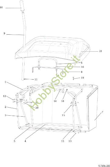 Picture of Sacco raccoglierba OM 92/16H Cat.2022 <!>Trattorino OM 92/16H