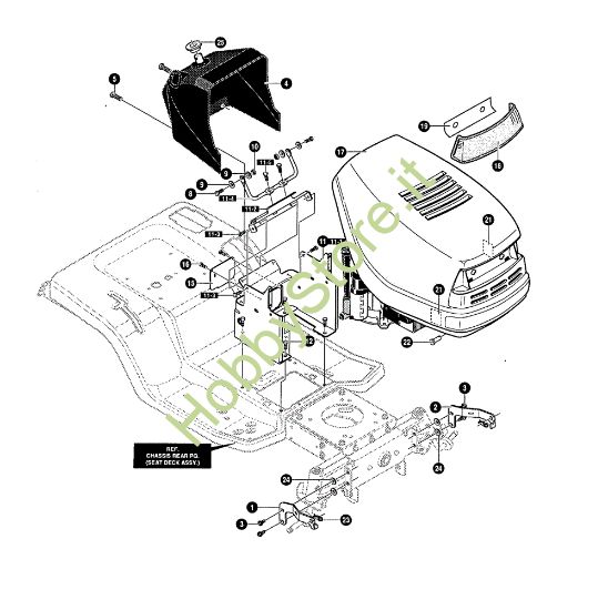 Picture of Telaio anteriore MARATHON 12.5 - (1°Sr.) Trattorino - 1ª serie (fino a Settembre 98)