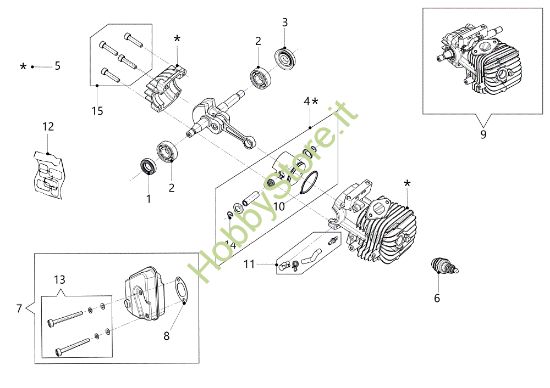 Picture of Motore GSTH 240 Motosega