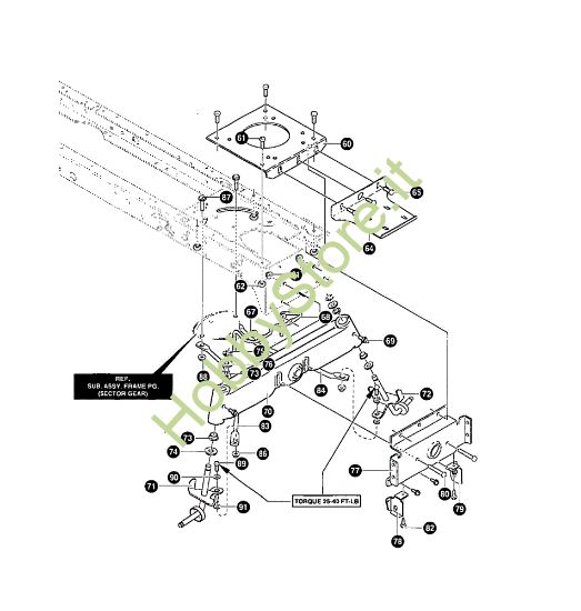 Picture of Gruppo telaio MARATHON 12.5 - (2°Sr.) Trattorino - 2ª serie (da Ottobre 98)