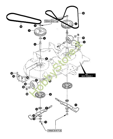 Picture of Gruppo carcassa (2/2) MARATHON 12.5 - (2°Sr.) Trattorino - 2ª serie (da Ottobre 98)