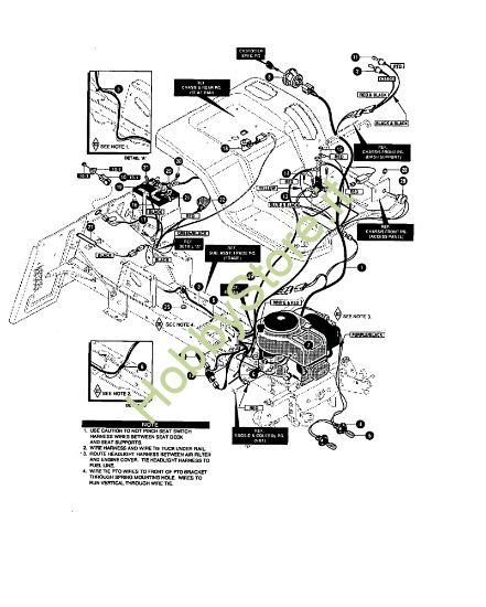 Picture of Impianto elettrico MARATHON 12.5 - (2°Sr.) Trattorino - 2ª serie (da Ottobre 98)