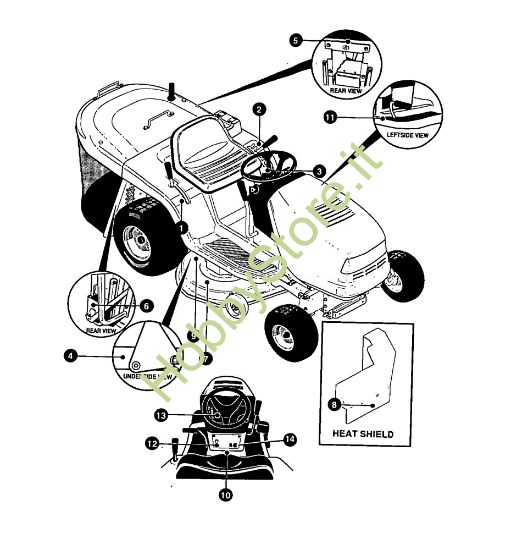 Picture of Kit di riparazione MARATHON 12.5 - (2°Sr.) Trattorino - 2ª serie (da Ottobre 98)