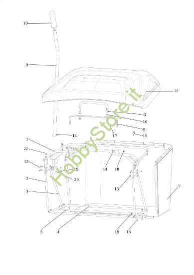Picture of Sacco raccoglierba OM 92/16KH EXLUSIVE (K1600AVD) Cat. 2022 (VICTUS) <!>Trattorino