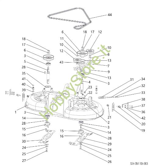 Picture of Piatto di taglio (1/2) OM 92/16KH EXLUSIVE (K1600AVD) Cat. 2022 (VICTUS) <!>Trattorino
