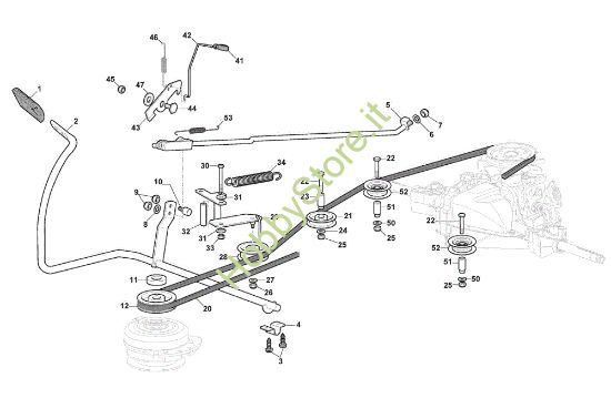 Picture of Comando freno e comando cambio GLX 14-84H Trattorino