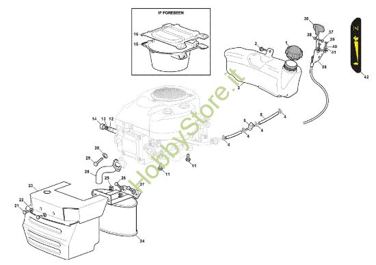 Picture of Serbatoio, marmitta e protezioni GLX 14-84H Trattorino
