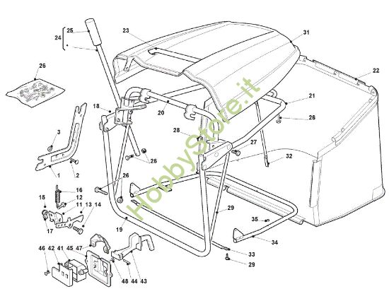 Picture of Sacco raccoglierba GLX 22-102 H2 Trattorino