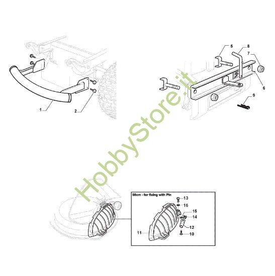 Picture of Accessori a richiesta GLX 14-98HS Trattorino