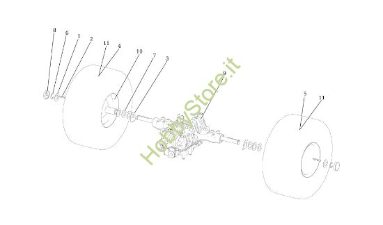 Picture of Assale posteriore APACHE 92 4x4 EVO Cat.2023 Trattorino