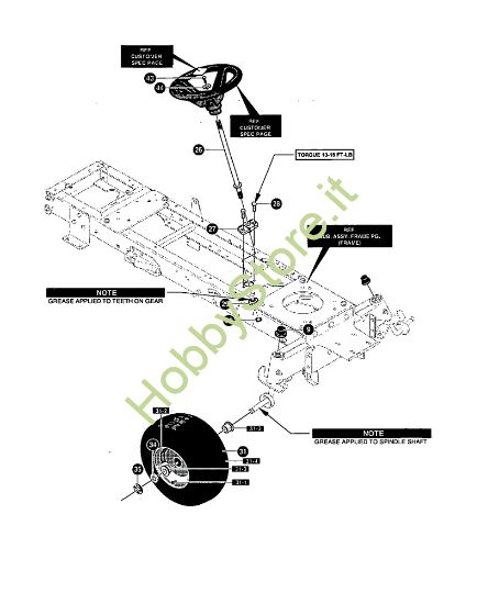 Picture of Gruppo sterzo MARATHON 15.5 - (2°Sr.) Trattorino - 2ª serie (da Ottobre 98)