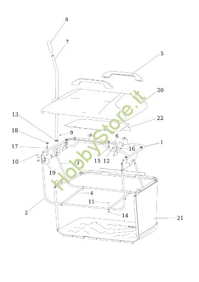 Picture of Sacco raccoglierba OM 106/24 KH Exclusive Cat. 2023 (Victus) <!> trattorino
