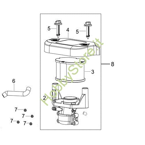 Picture of Filtro aria OM 106/24 KH (K2400AVD V-Twin - EURO5) Cat. 2023 Trattorino