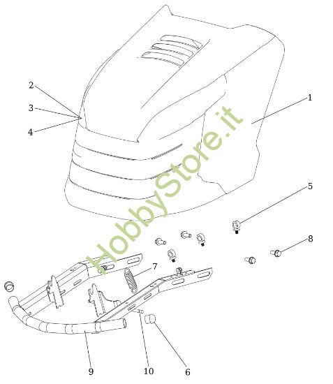Picture of Cofano (2/2) OM 106/22 H Change Cat. 2023 Trattorino