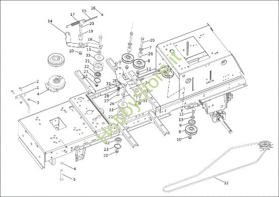 Picture of Puleggia (frizione) OM 106/24 KH (K2400AVD V-Twin) 4X4 Cat. 2023 Trattorino
