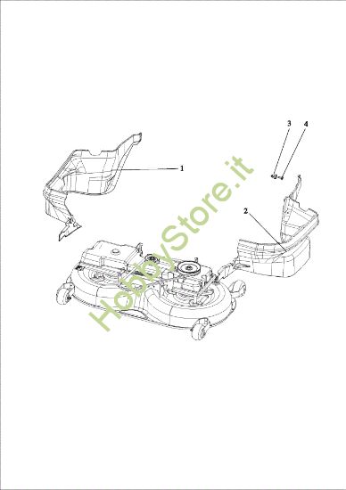 Picture of Piatto di taglio (2/2) OM 106/24 KH (K2400AVD V-Twin) 4X4 Cat. 2023 Trattorino