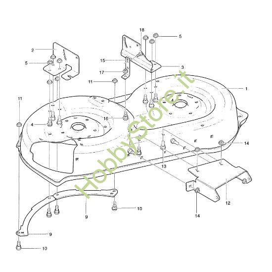 Picture of Gruppo carcassa (2/2) POLO 12.5 Trattorino
