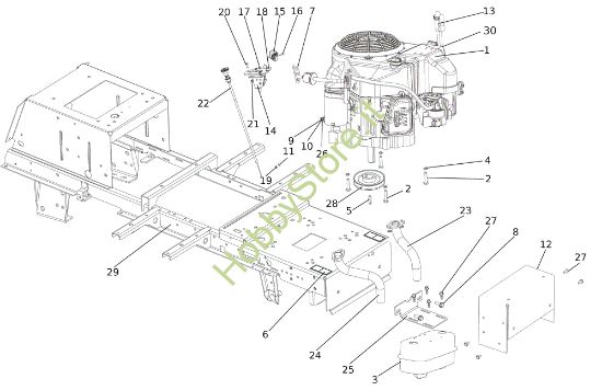 Picture of Motore OM 106/20 KWH Cat. 2023 (Victus) <!> Trattorino