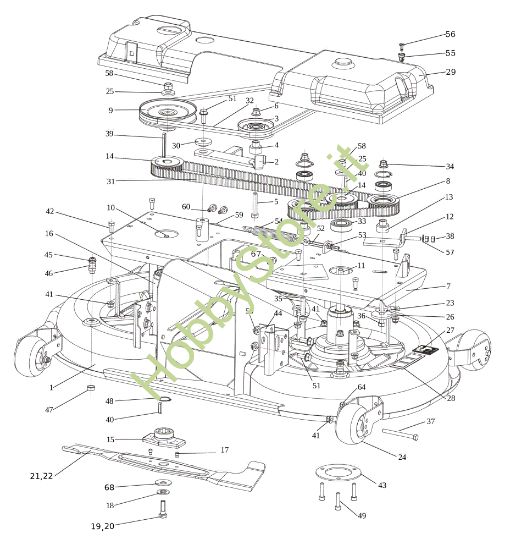 Picture of Piatto di taglio (1/2) OM 106/20 KWH Cat. 2023 (Victus) <!> Trattorino