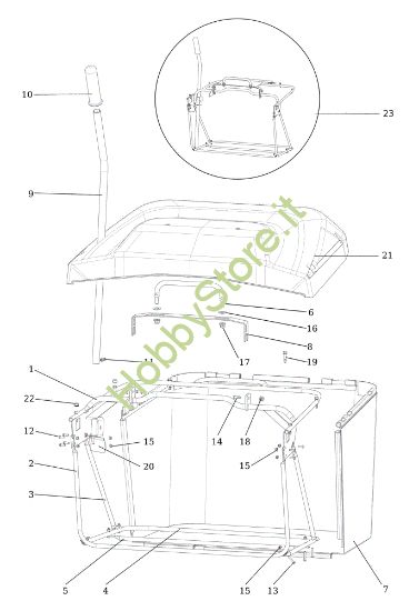 Picture of Sacco raccoglierba OM 92/24KH Cat. 2023 (VICTUS) <!> Trattorino