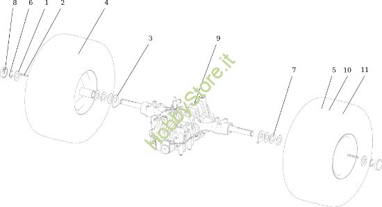 Picture of Assale posteriore CHEYENNE 26 (KAWASAKI) Cat. 2023 Trattorino