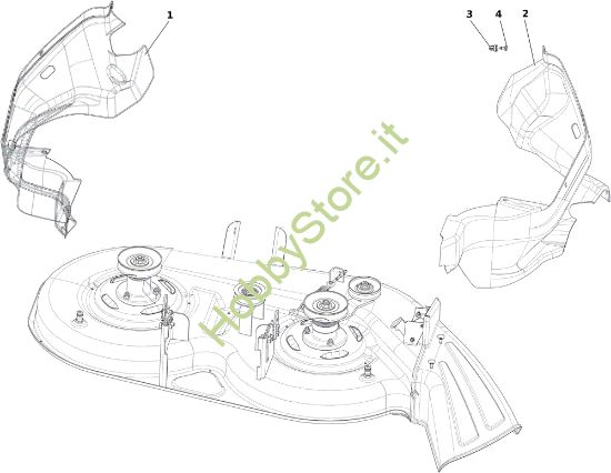 Picture of Piatto di taglio (2/2) OM 107 L/16 KH (K1600AVD - EURO5) Cat. 2023 Trattorino