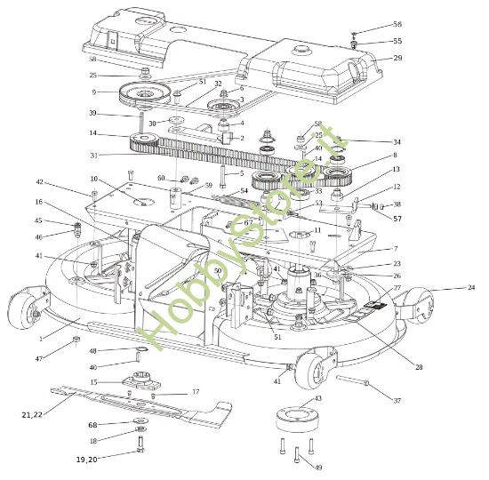 Picture of Piatto di taglio (1/2) OM 124/22 HP Cat. 2023 Trattorino