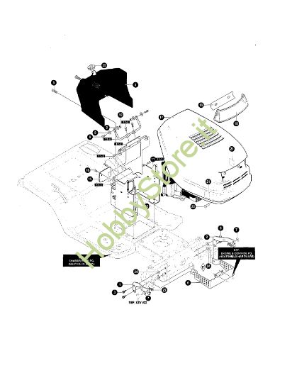 Picture of Cofano anteriore POLO 15.5 Trattorino