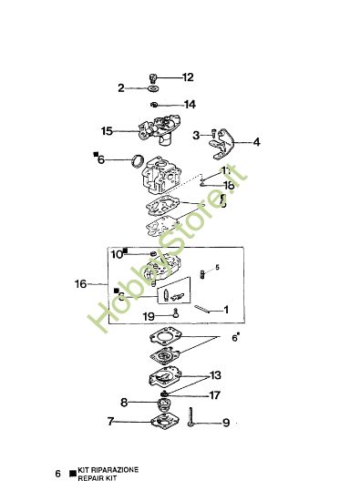 Picture of Carburatore WYJ-205A 725 T Decespugliatore