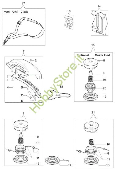 Picture of Accessori 725 T Decespugliatore