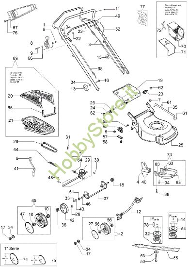 Picture of Esploso (Da Giugno '07) G 48 TH Rasaerba