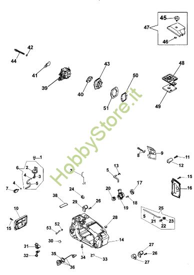 Picture of Serbatoio e filtro aria 932 Motosega