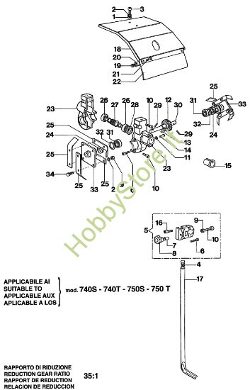 Picture of Esploso completo CULTIVATOR Accessorio coltivatore