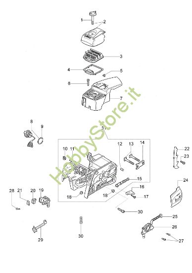 Picture of Serbatoio e filtro aria 947 Motosega