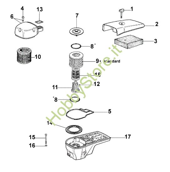 Picture of Filtro aria 962 TTA Troncatore