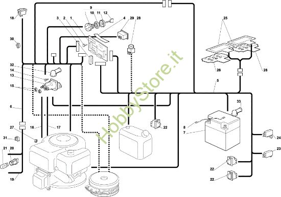 Picture of Parti elettriche OM 122C/22H Cat.2001 Trattorino