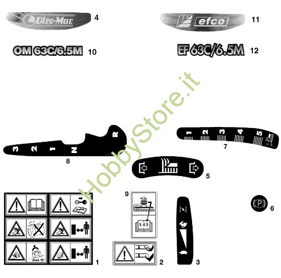 Picture of Etichette OM 63C/6,5M Cat. 2001/2002 Trattorino