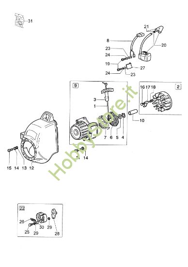 Picture of Avviamento e frizione SPARTA 25 TR Decespugliatore