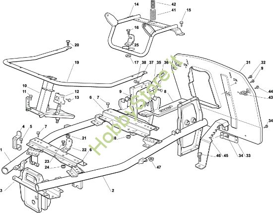 Picture of Telaio OM 63C/6,5M Cat. 2003 Trattorino