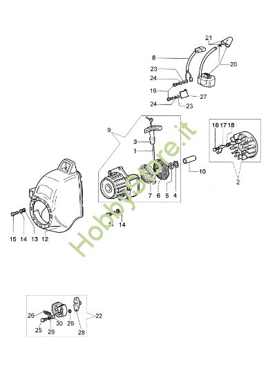 Picture of Avviamento e frizione 722 S Decespugliatore
