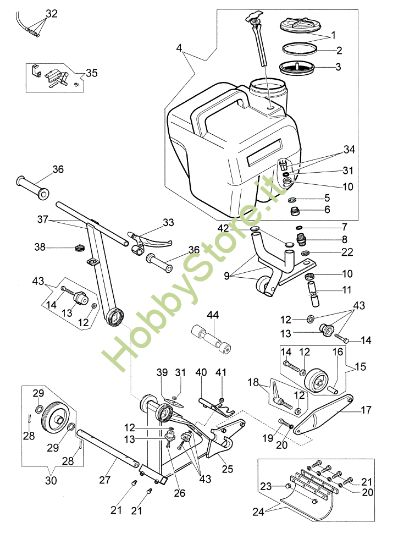 Picture of Esploso completo TT-C Carrello per troncatore